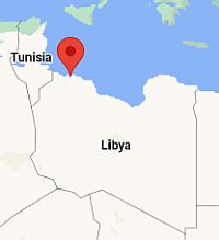 Tripoli, ubicación en el mapa