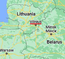 Vilna, ubicación en el mapa