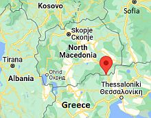 Gevgelija, ubicación en el mapa