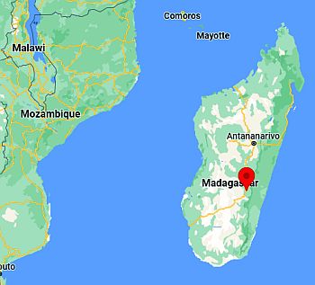 Fianarantsoa, ubicación en el mapa
