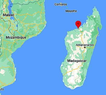 Mahajanga, ubicación en el mapa