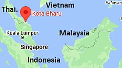 Kota Bharu, ubicación en el mapa