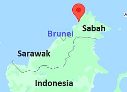Kota Kinabalu, ubicación en el mapa