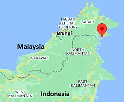 Tawau, ubicación en el mapa