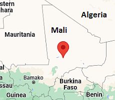 Tombuctú, ubicación en el mapa