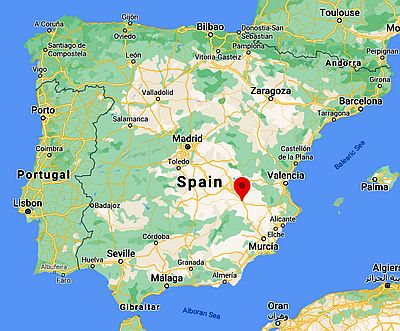 Albacete, ubicación en el mapa