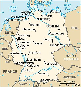 Mapa - Alemania