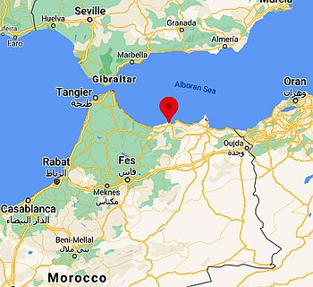 Alhucemas, ubicación en el mapa