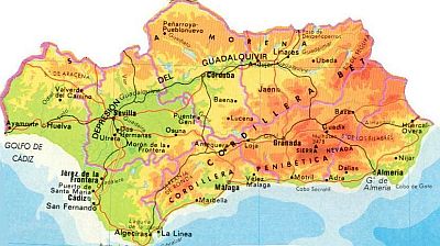 Andalucía, mapa