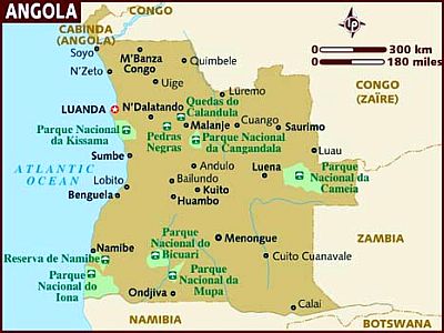 Mapa - Angola