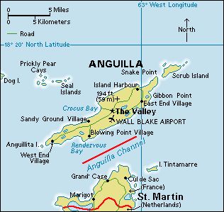 Mapa - Anguila