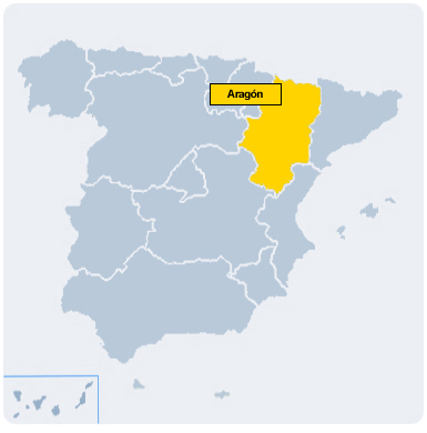 Aragón, mapa