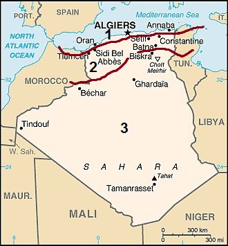 Mapa - Argelia