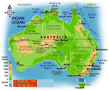 Mapa - Australia