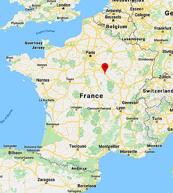 Auxerre, ubicación en el mapa