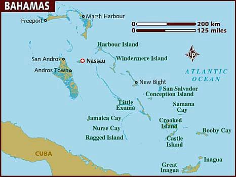 Mapa - Bahamas