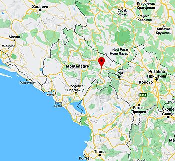 Berane, ubicación en el mapa