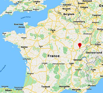 Besançon, ubicación en el mapa