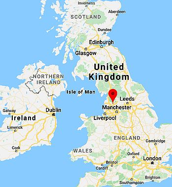 Blackburn, ubicación en el mapa