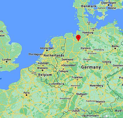 Bremen, ubicación en el mapa