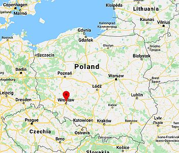 Breslavia, ubicación en el mapa