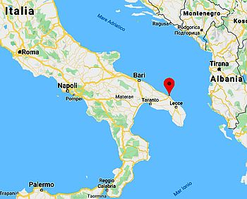 Brindisi, ubicación en el mapa