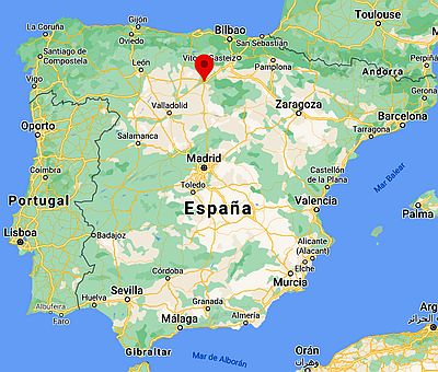 Burgos, ubicación en el mapa