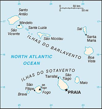Mapa - Cabo Verde