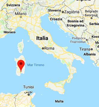 Cagliari, ubicación en el mapa