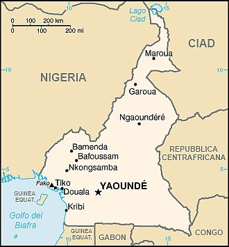 Mapa - Camerún