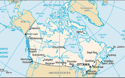 Mapa - Canadá