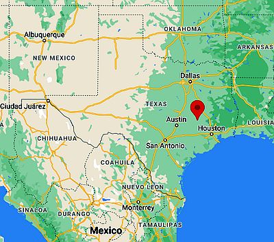 College Station, ubicación en el mapa