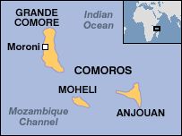 Mapa - Comoras