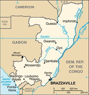 Mapa - Congo