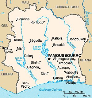 Mapa - Costa De Marfil
