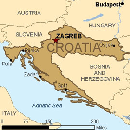 Mapa - Croacia