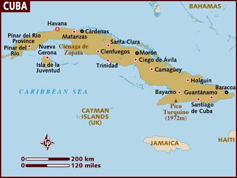 Mapa - Cuba