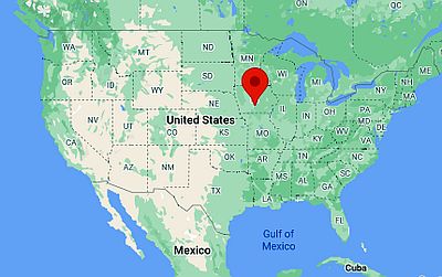 Des Moines, ubicación en el mapa