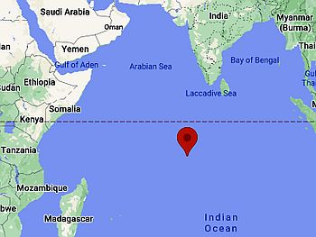 Diego Garcia, ubicación en el mapa