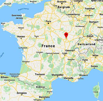 Dijon, ubicación en el mapa
