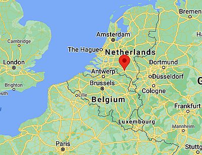 Eindhoven, ubicación en el mapa