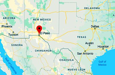 El Paso, ubicación en el mapa