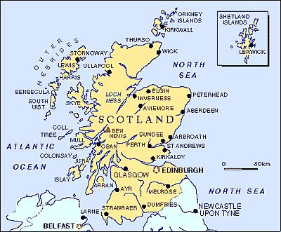 Mapa - Escocia