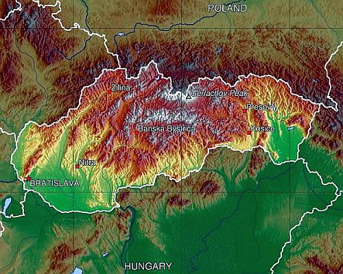Mapa - Eslovaquia