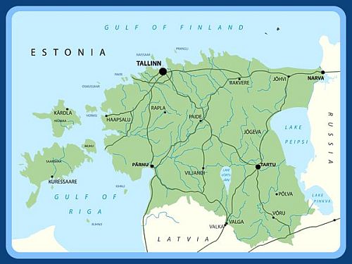 Mapa - Estonia
