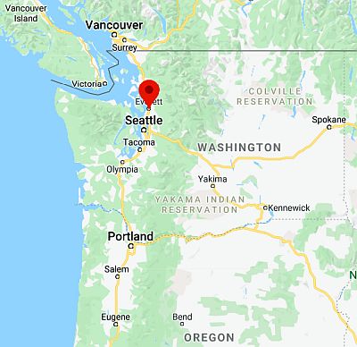 Everett, ubicación en el mapa