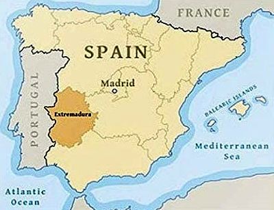 Extremadura, donde está