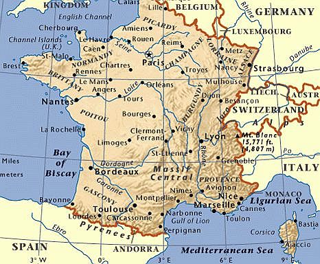 Mapa - Francia