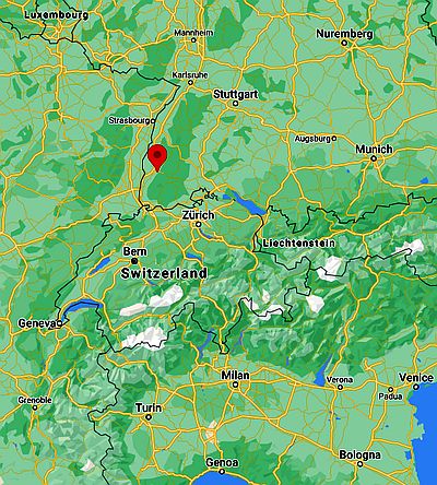 Friburgo, ubicación en el mapa