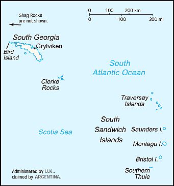 Mapa - Georgia Del Sur